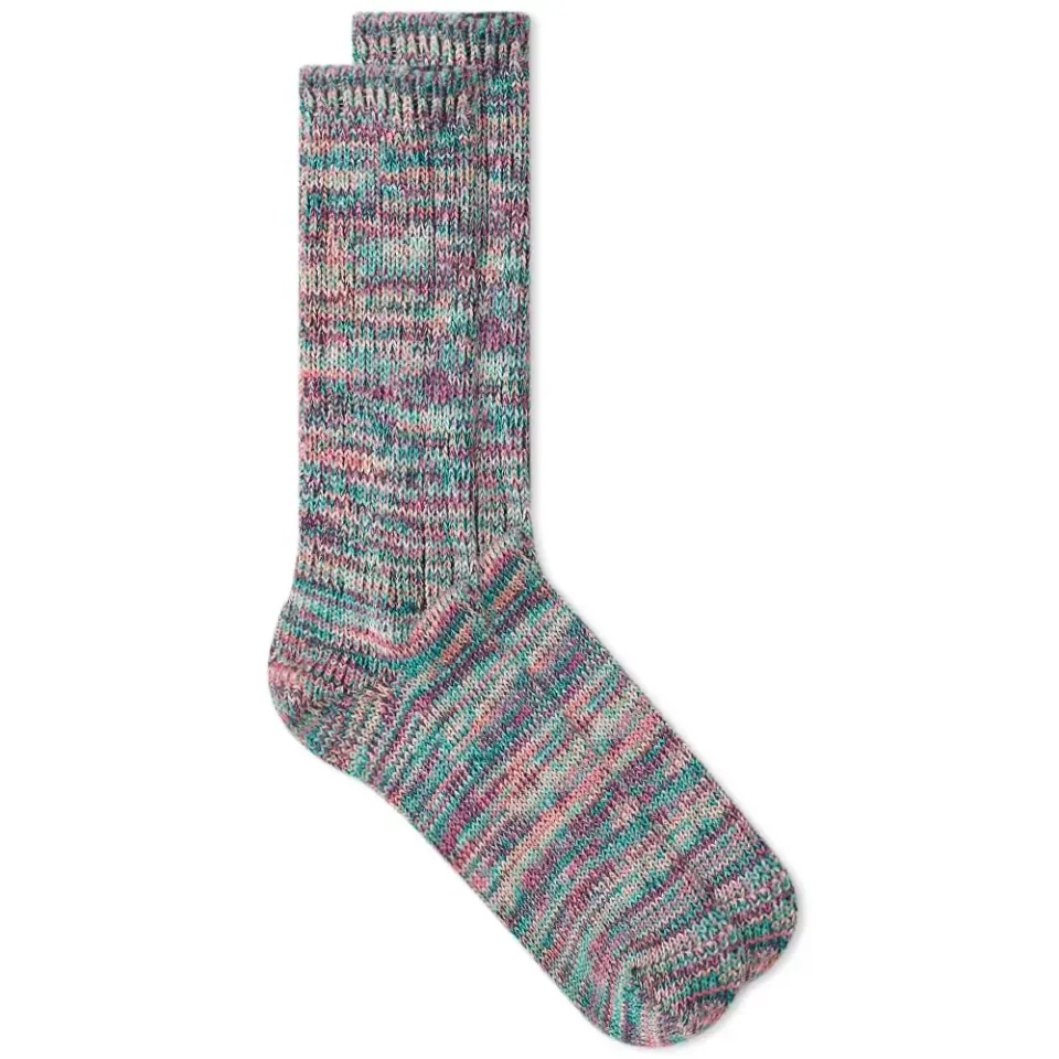 5 Colour Mix Crew Sock