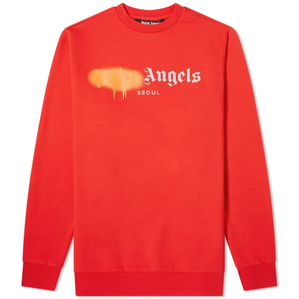 Spray Logo Crew Sweat - Seoul