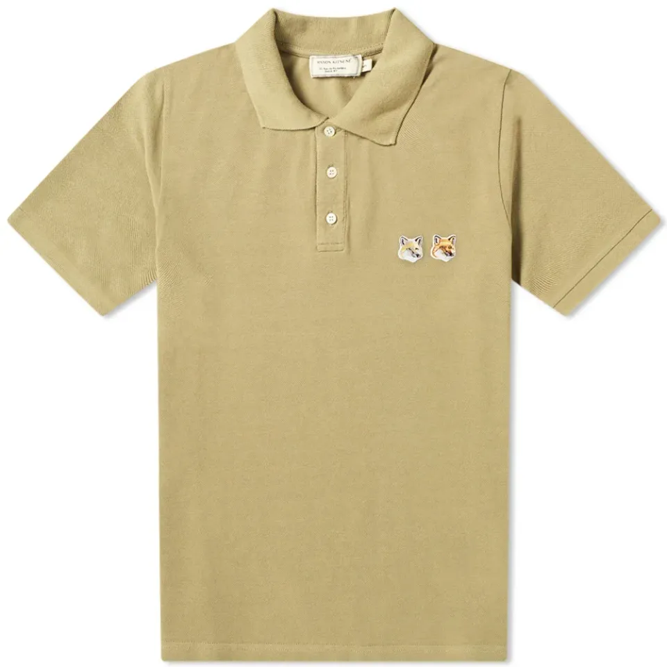 Maison Kitsuné Double Fox Head Patch Polo