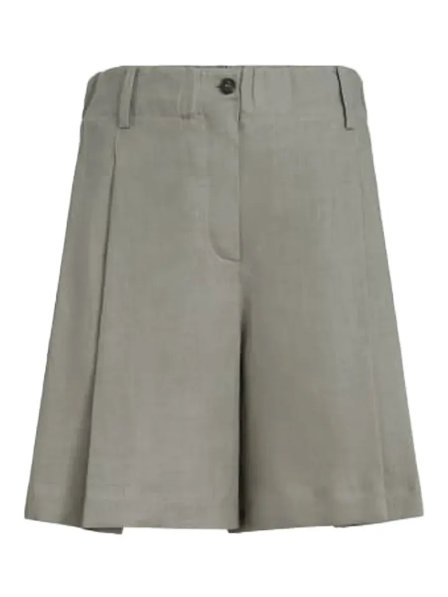 Linen Shorts Khaki
