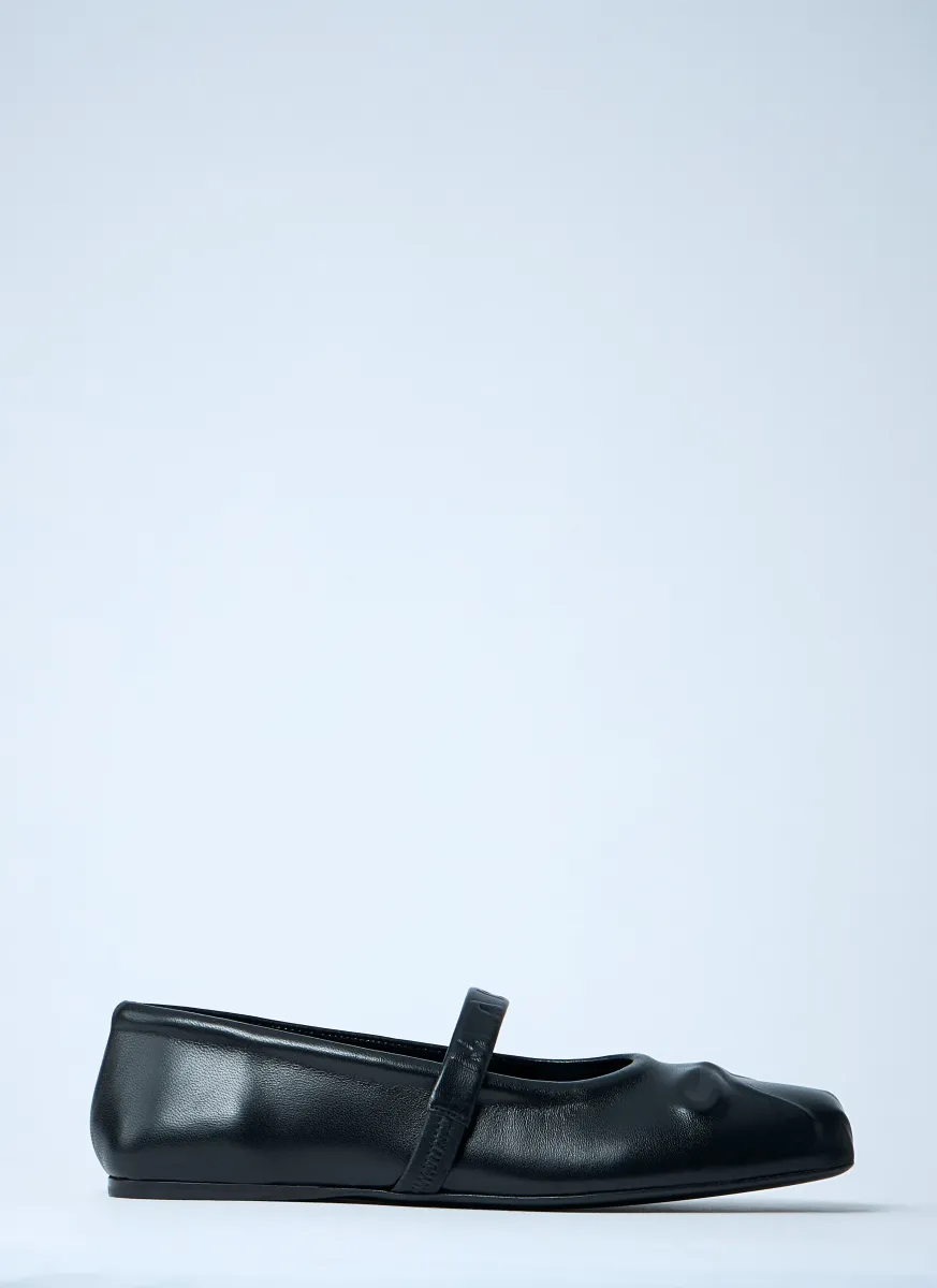Box Motif Mary Jane Shoes