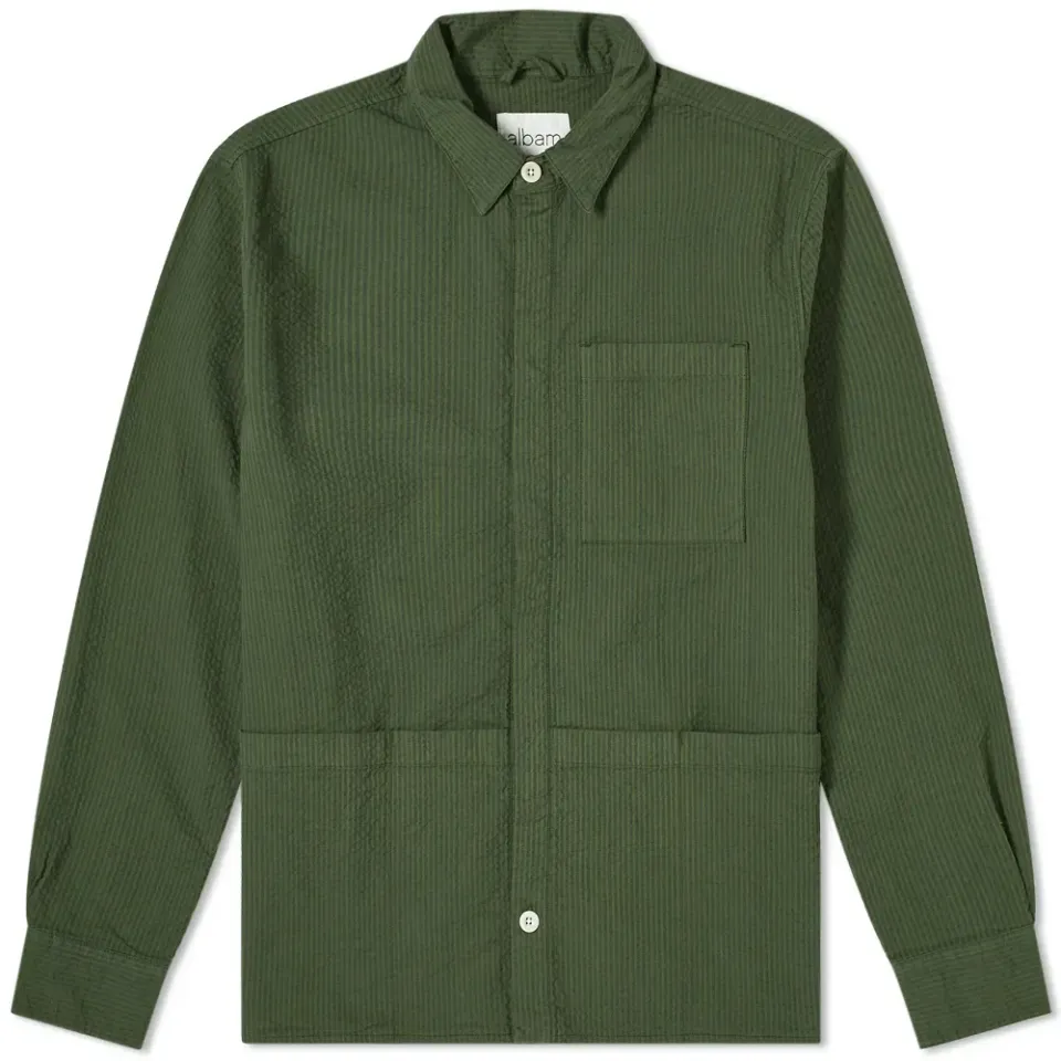 Seersucker Apron Pocket Gardening Shirt