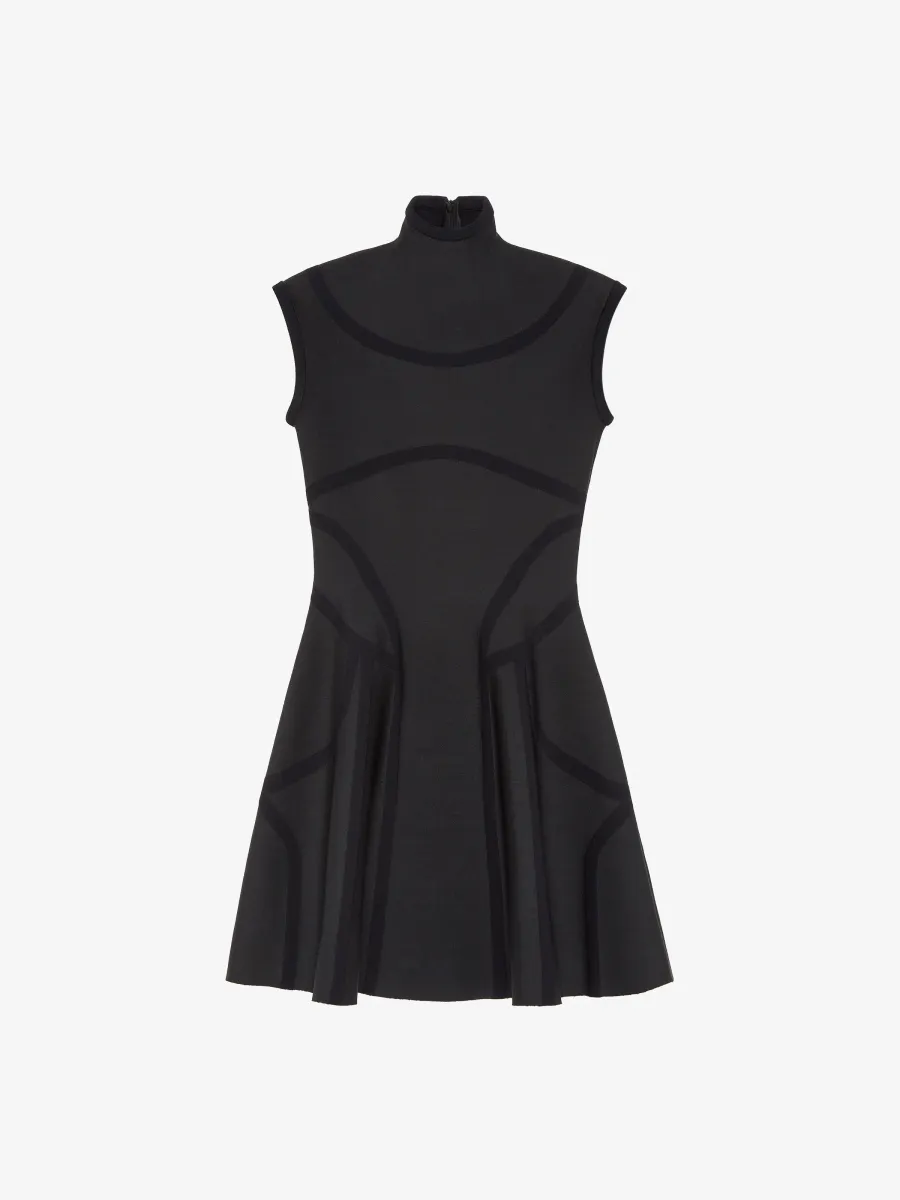Anatomical Lines Knit Mini Dress