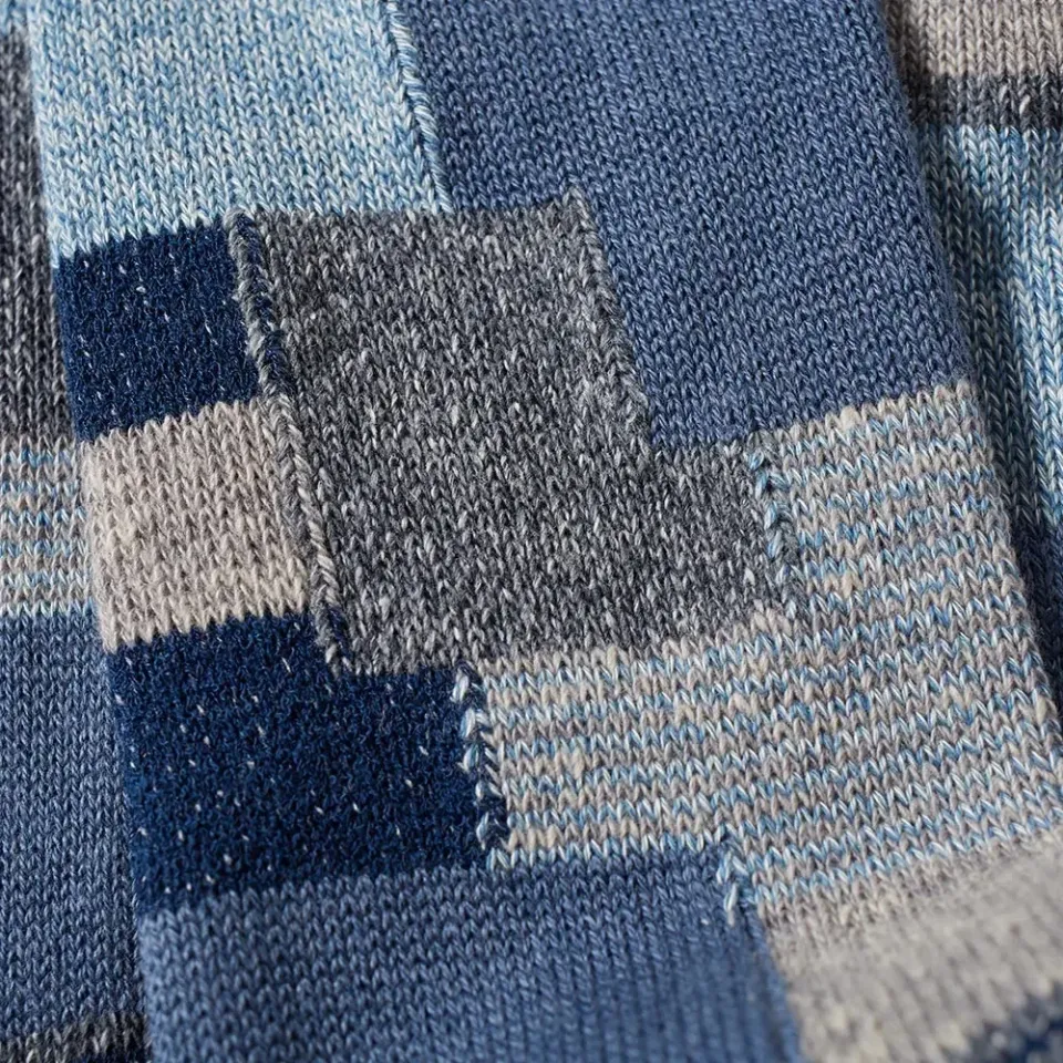 Patchwork Crew Sock