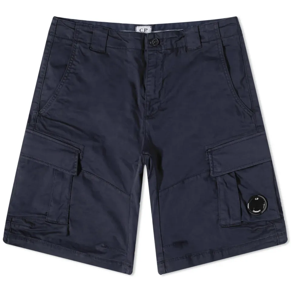 Stretch Sateen Cargo Shorts
