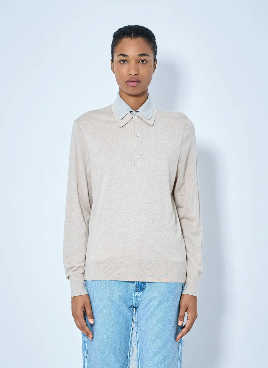 Layered Collar Knit Top