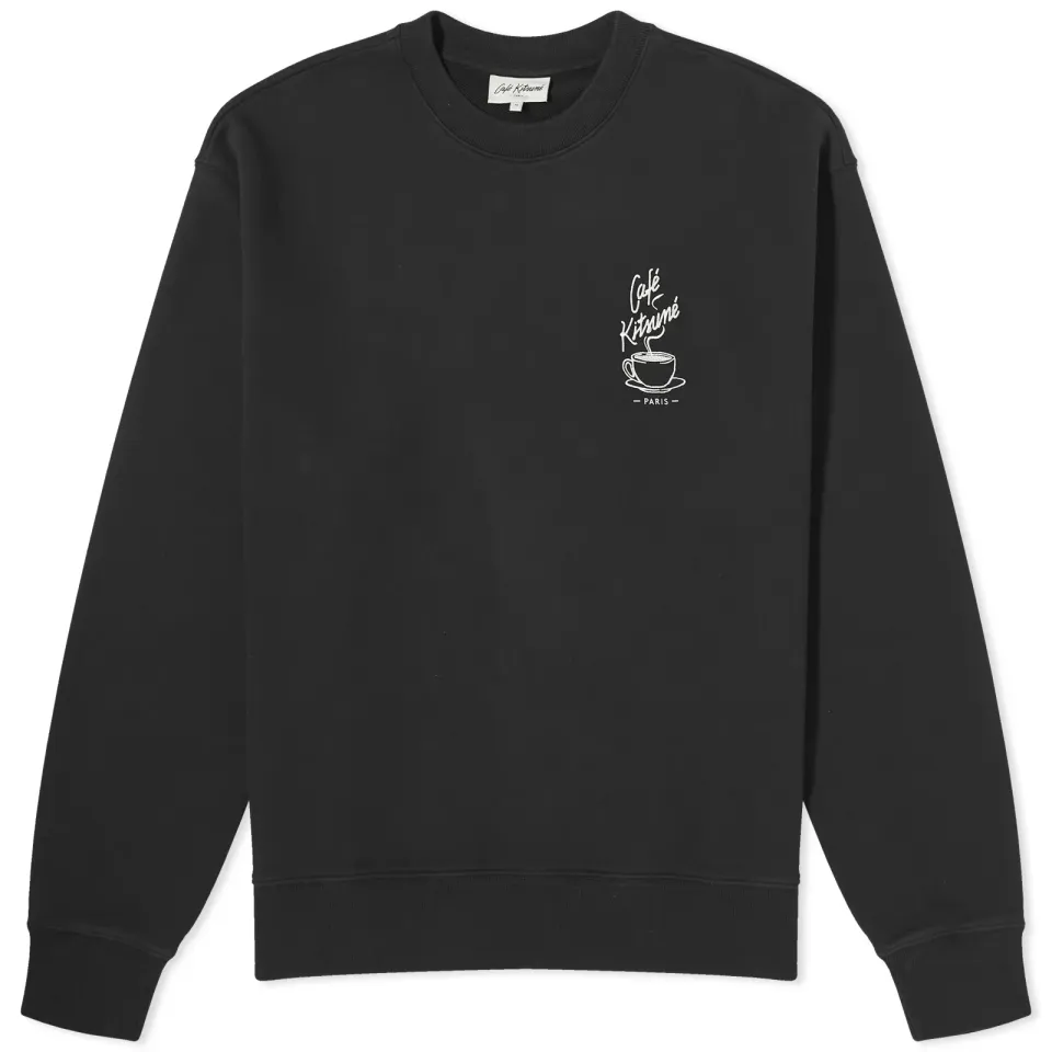 Café Kitsune Coffee Cup Relax Crew Sweater