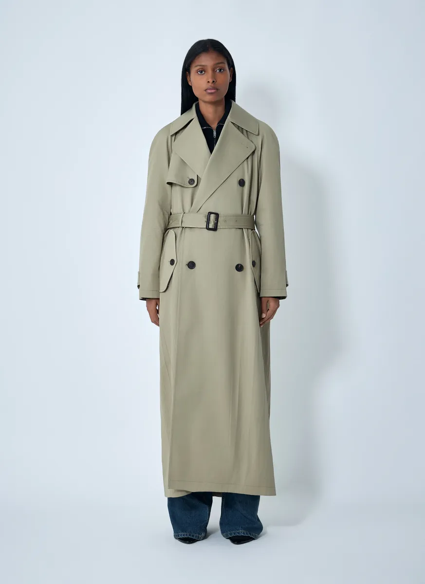 Cocoon Maxi Trench Coat