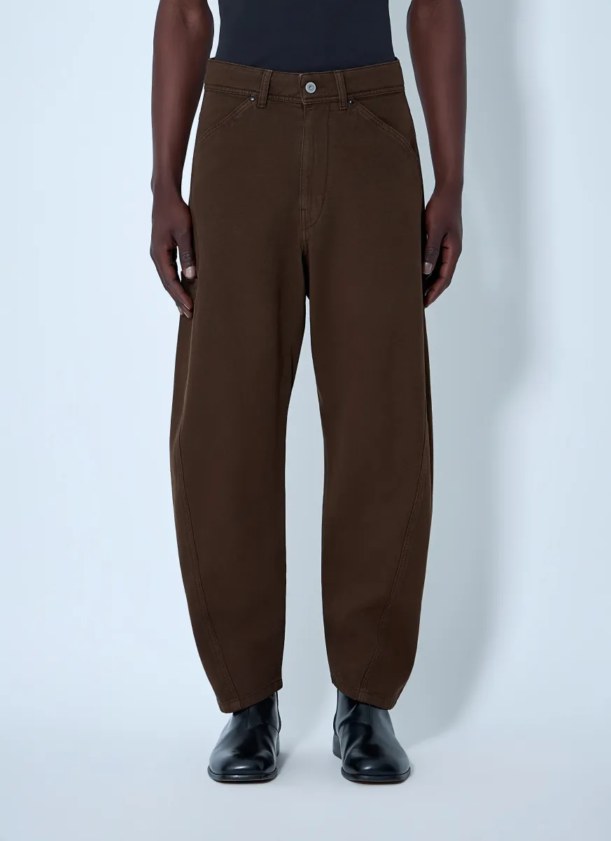 Wide-Leg Denim Trousers