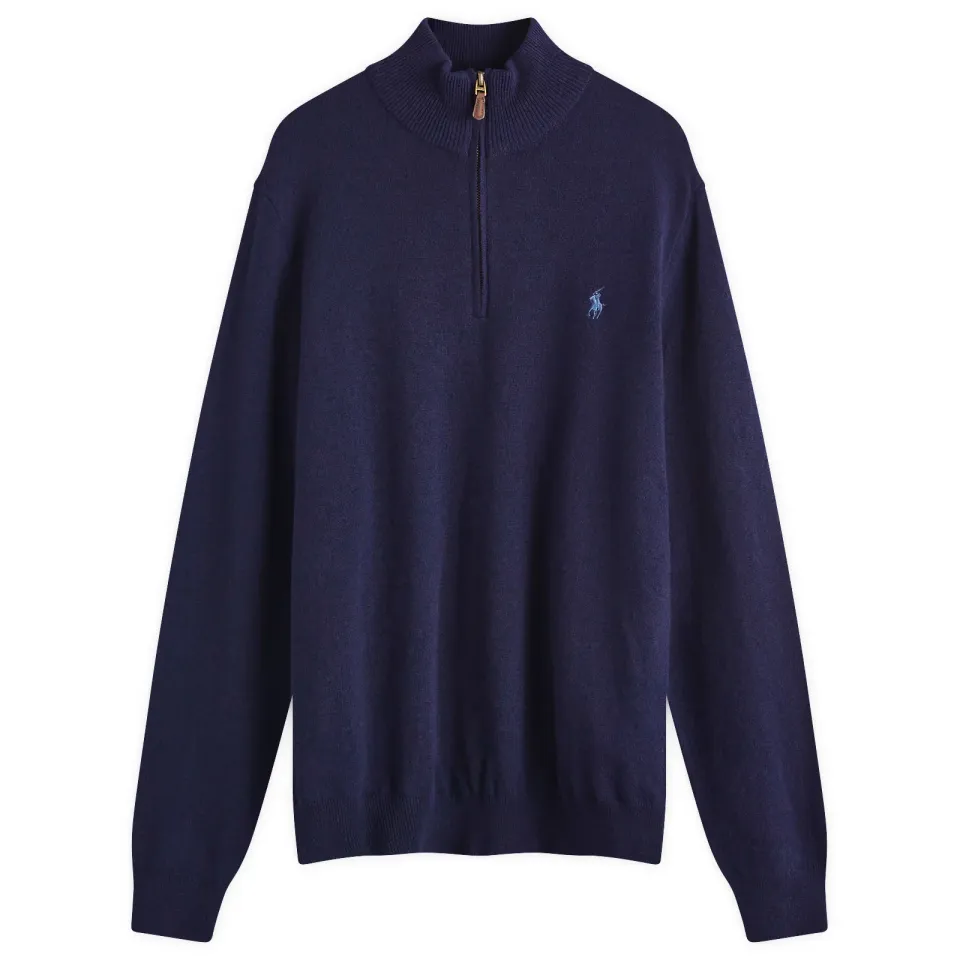 Lambswool Half Zip Knit