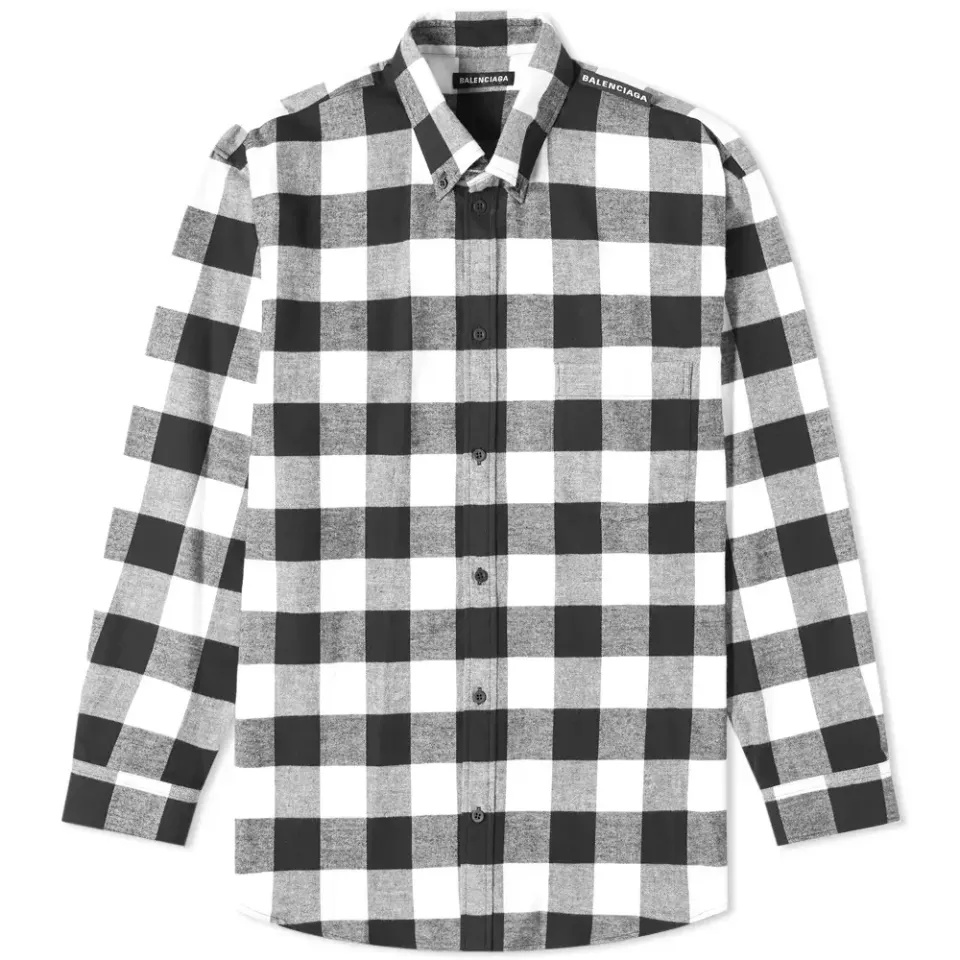Tab Logo Checked Shirt