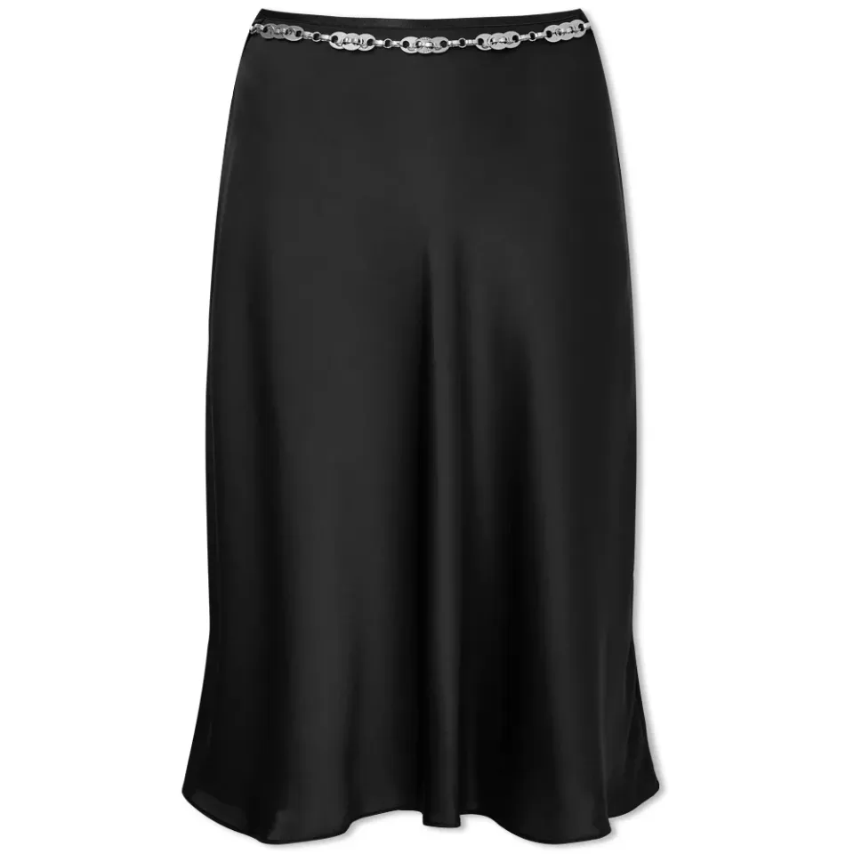 Silk Midi Skirt