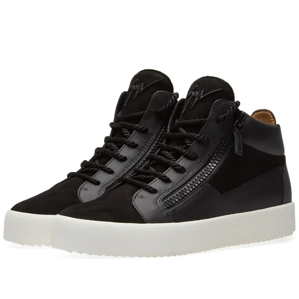 Tassel Lace Double Zip Mid Sneaker