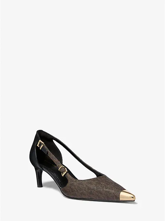 Kasia Signature Logo Kitten Pump
