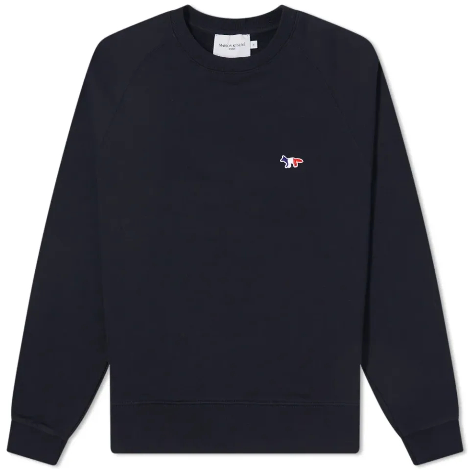 Maison Kitsuné Tricolor Fox Patch Crew Sweat
