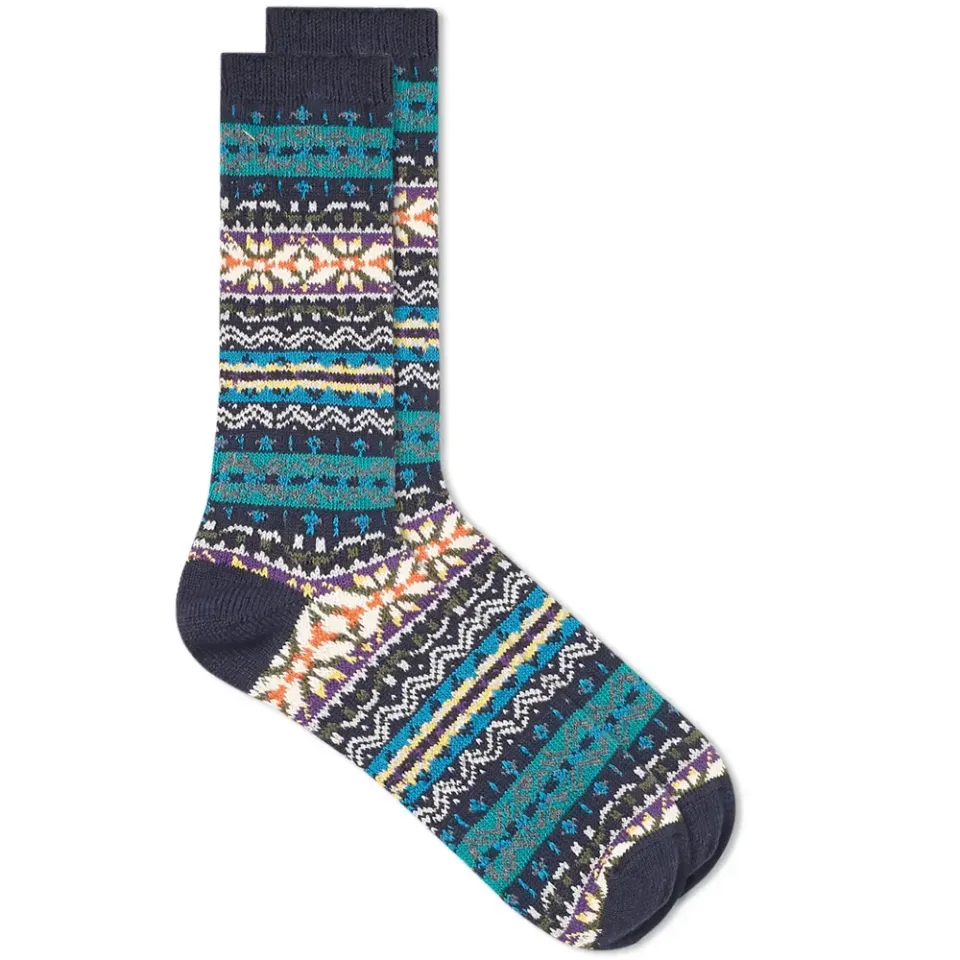 Fair Isle Crew Sock