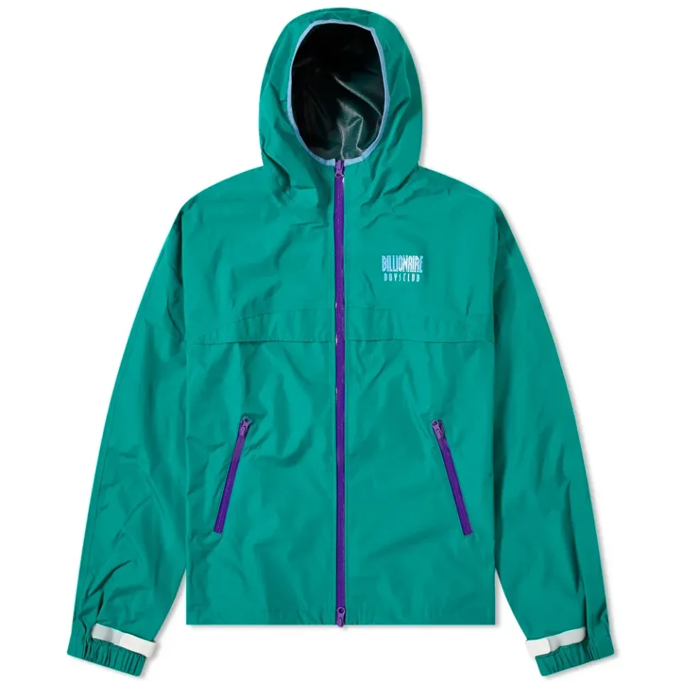 Nylon Zipped Logo Jacket