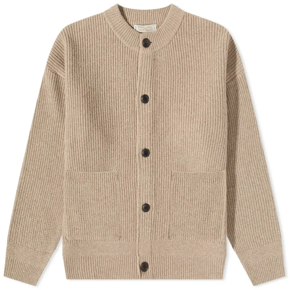 Heavy Wool Round Cardigan