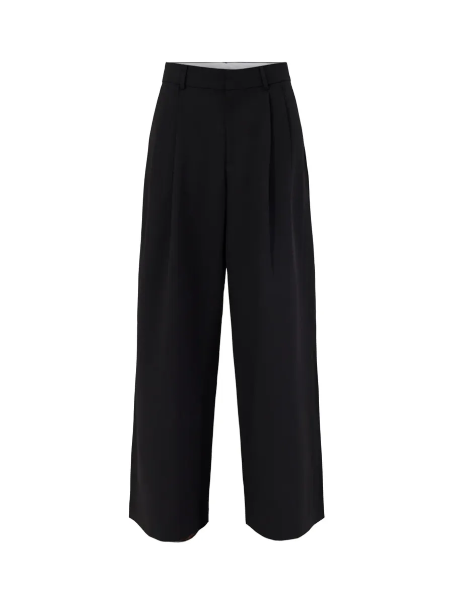 Sonja High-Waisted Wide Leg Pleated Trousers