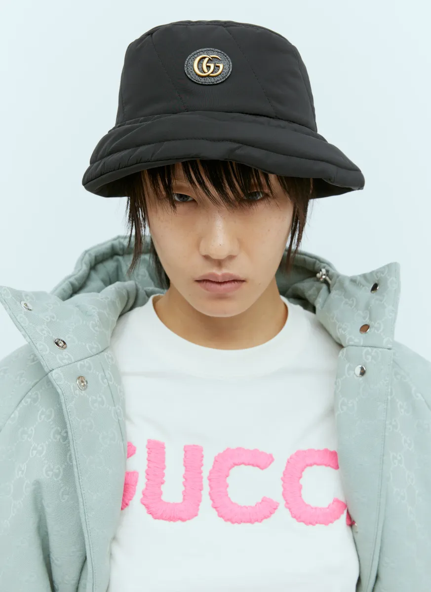 Logo Plaque Bucket Hat
