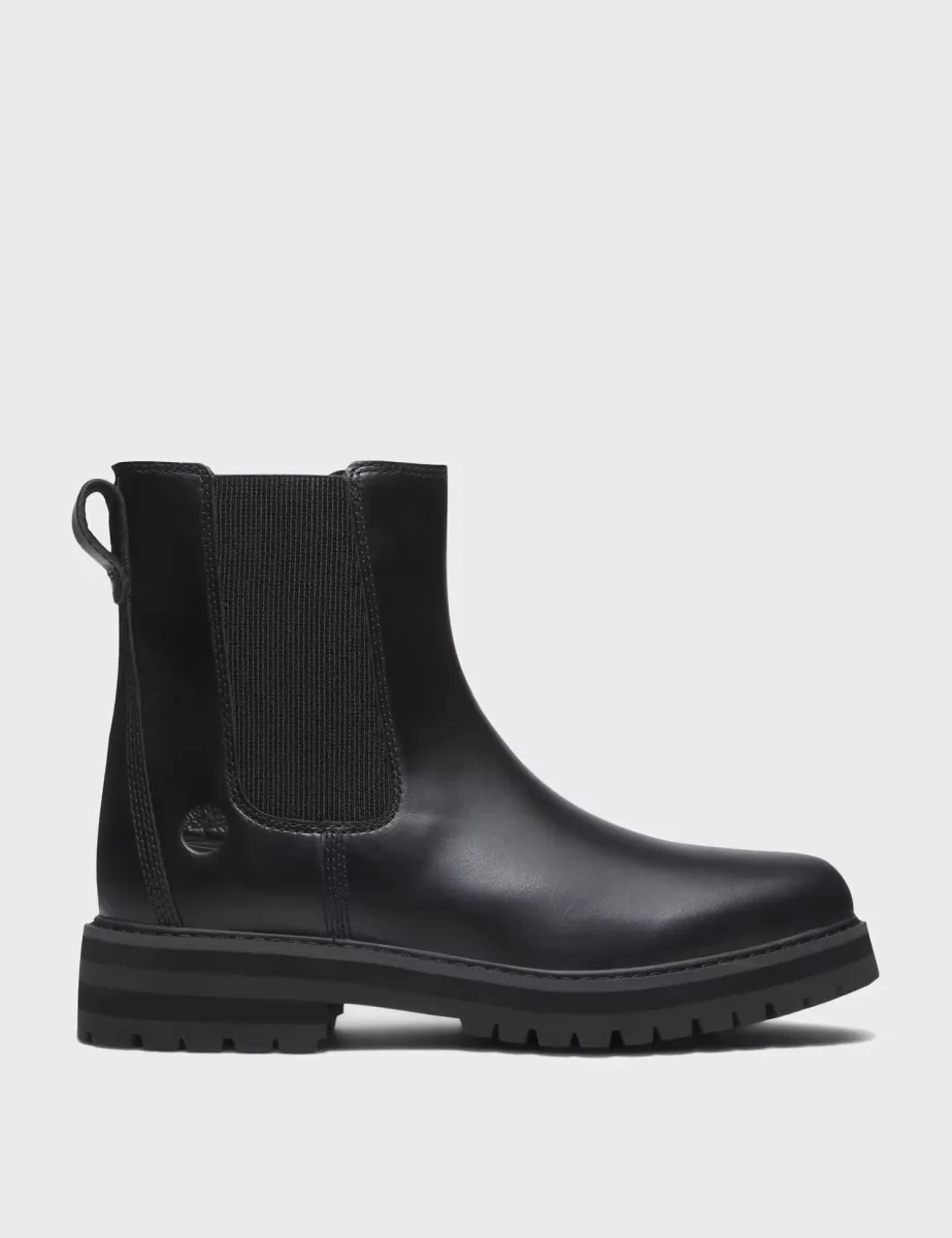 Britton Drive Leather Chelsea Boots Black