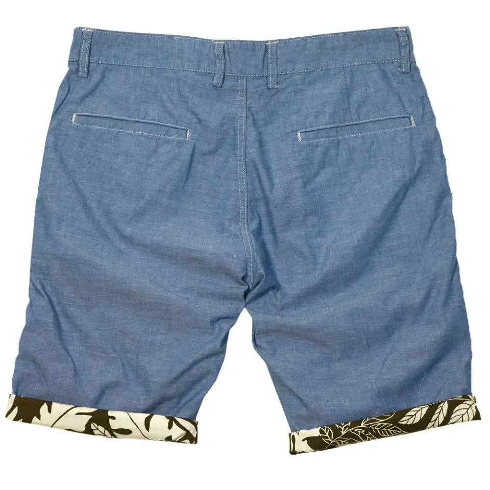 Chambray & Aloha Reversible Shorts