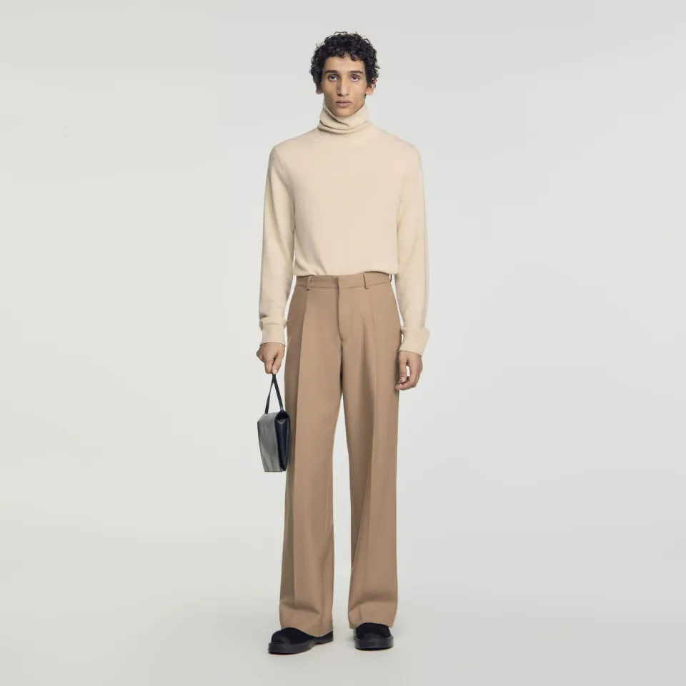 Wool suit trousers