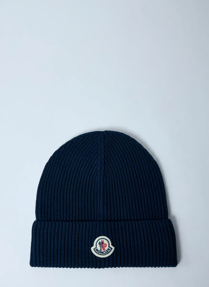 Logo Patch Beanie Hat