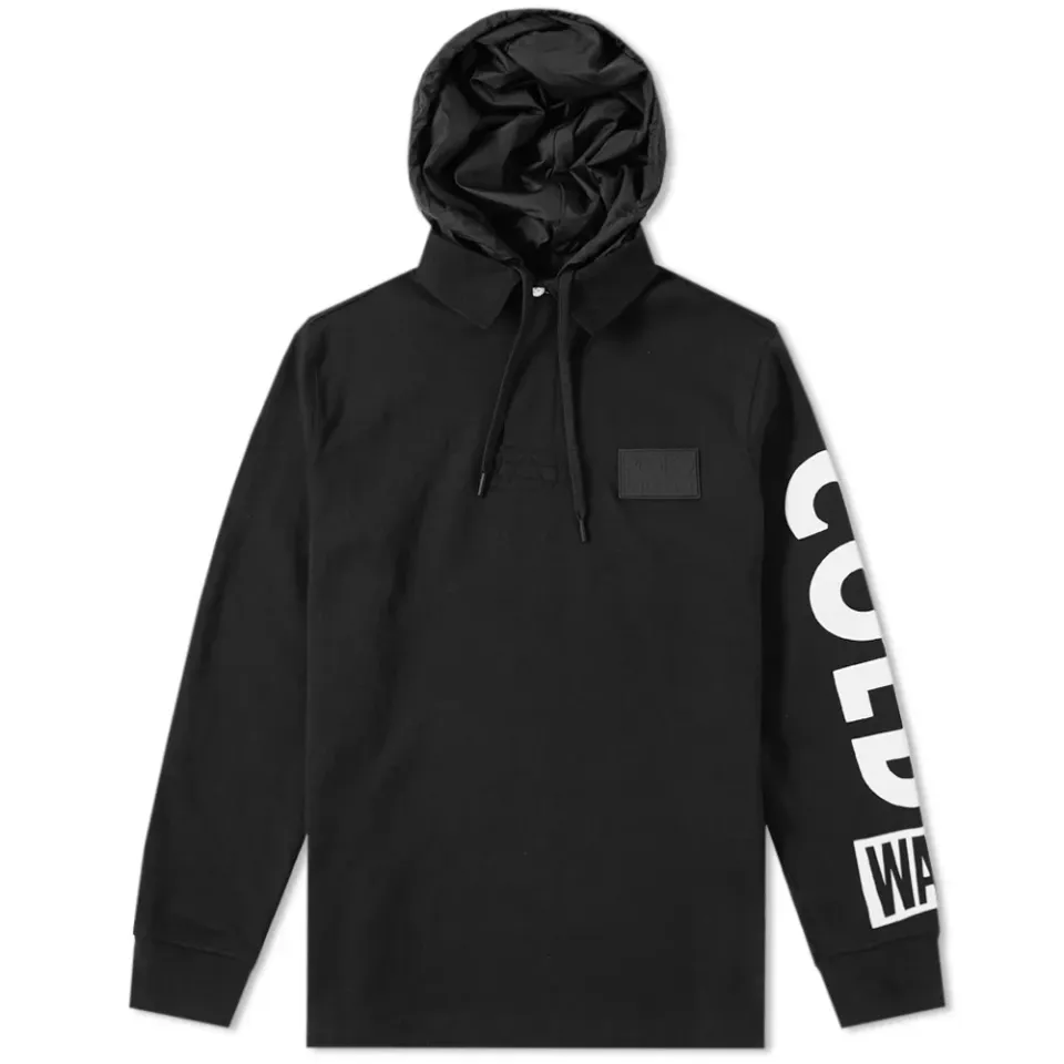 Hooded Rugby Shirt 'Snow Beach'
