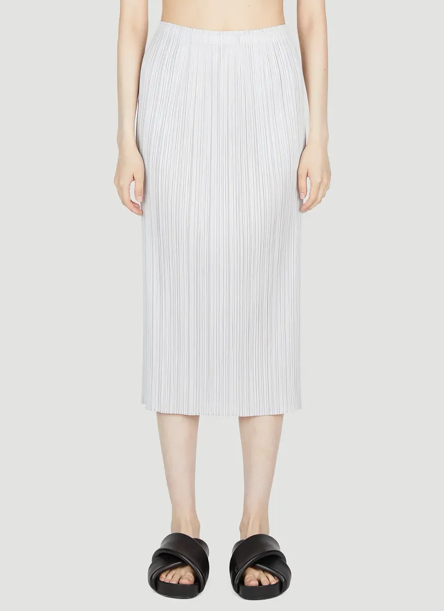Pleated Midi Skirt