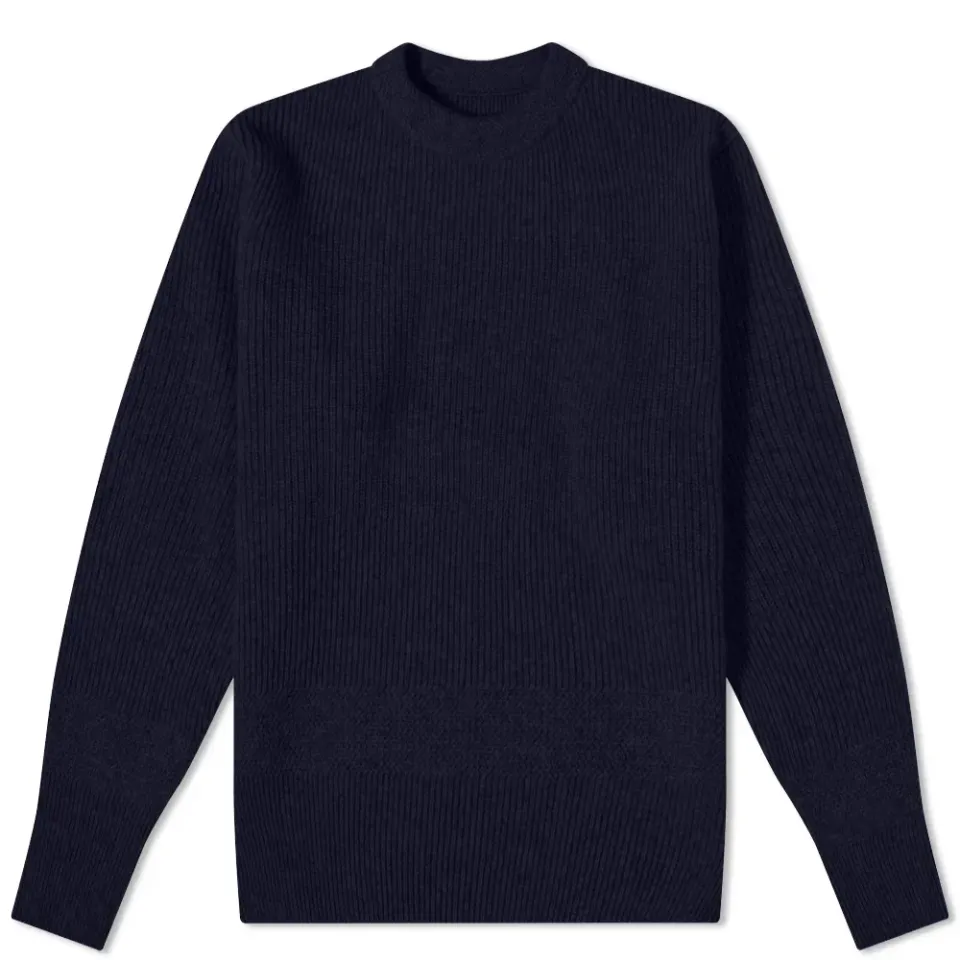 Randome Knit Mock Neck Knit