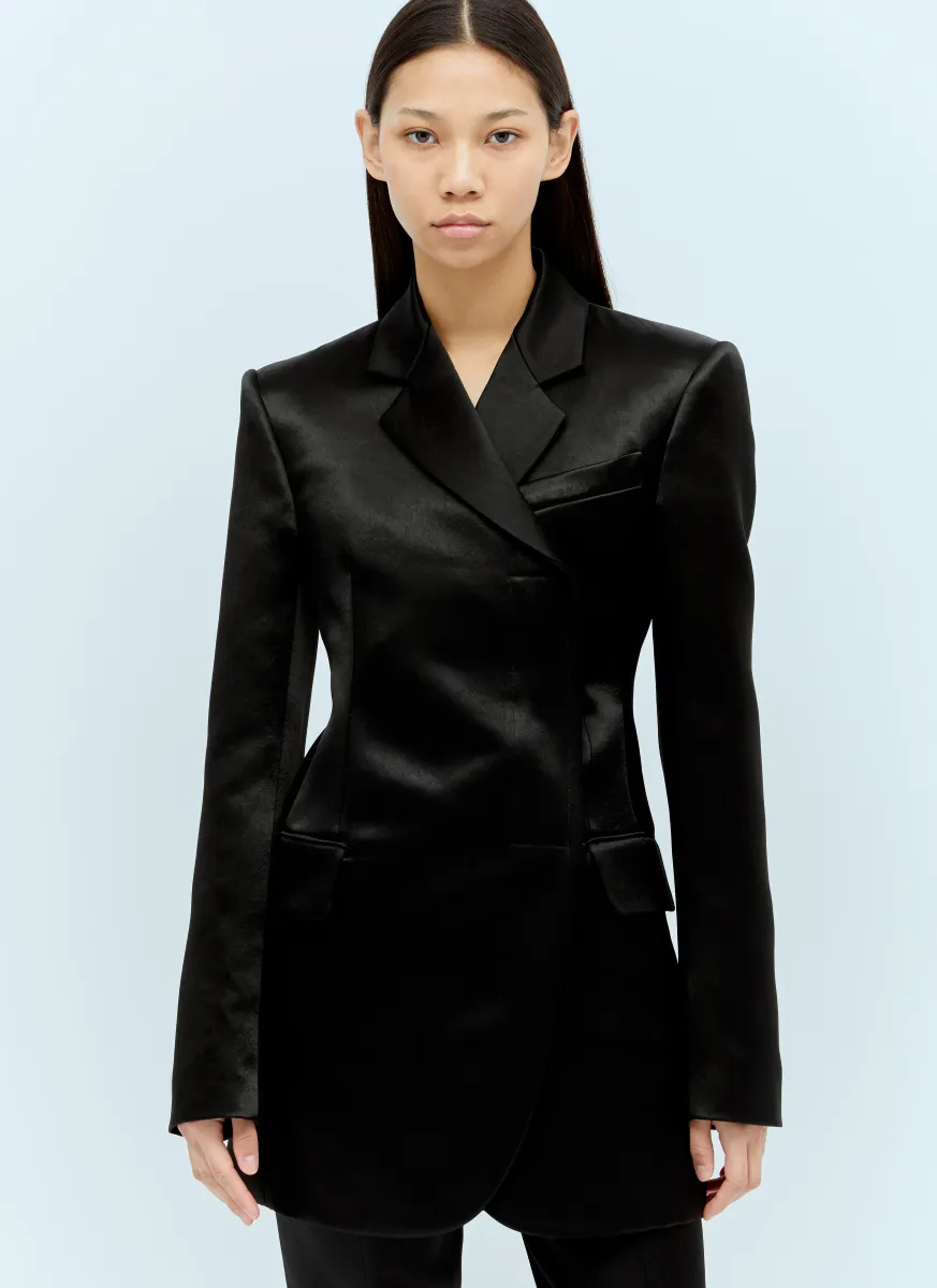 Tailored Satin Blazer