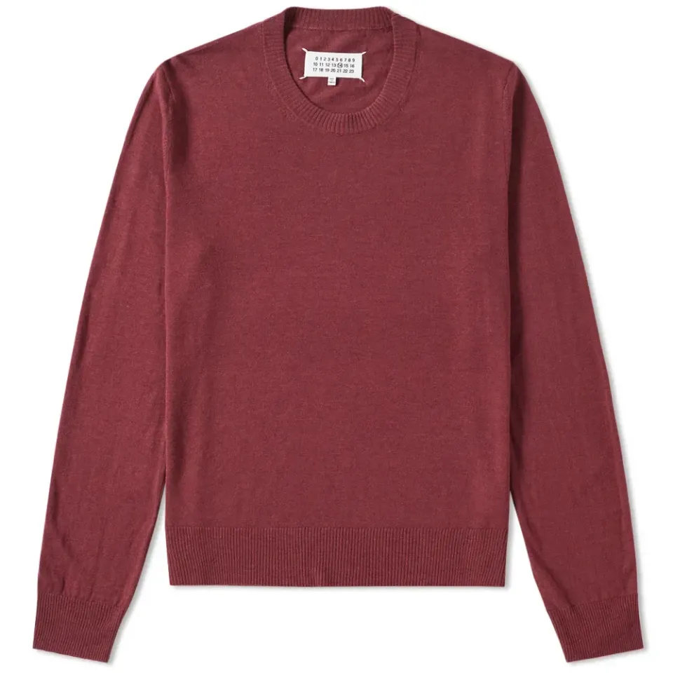 14 Elbow Patch Crew Knit
