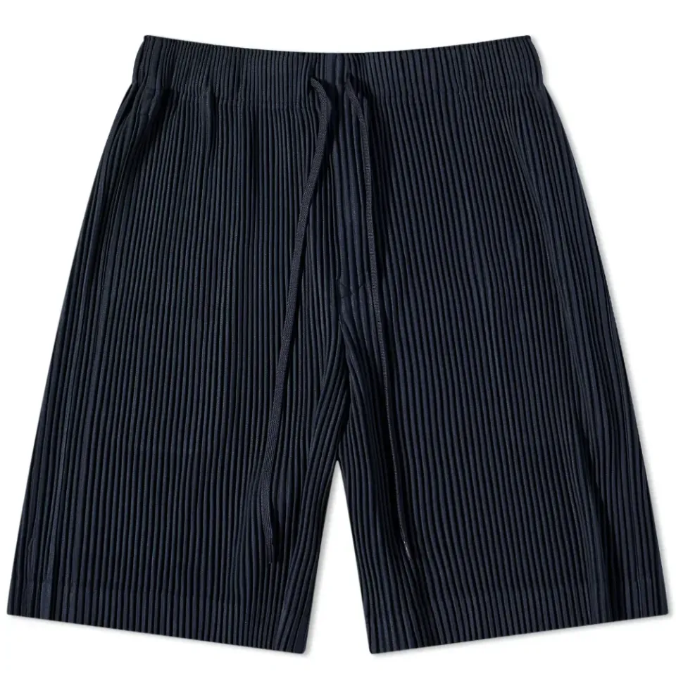 Pleated Drawstring Shorts