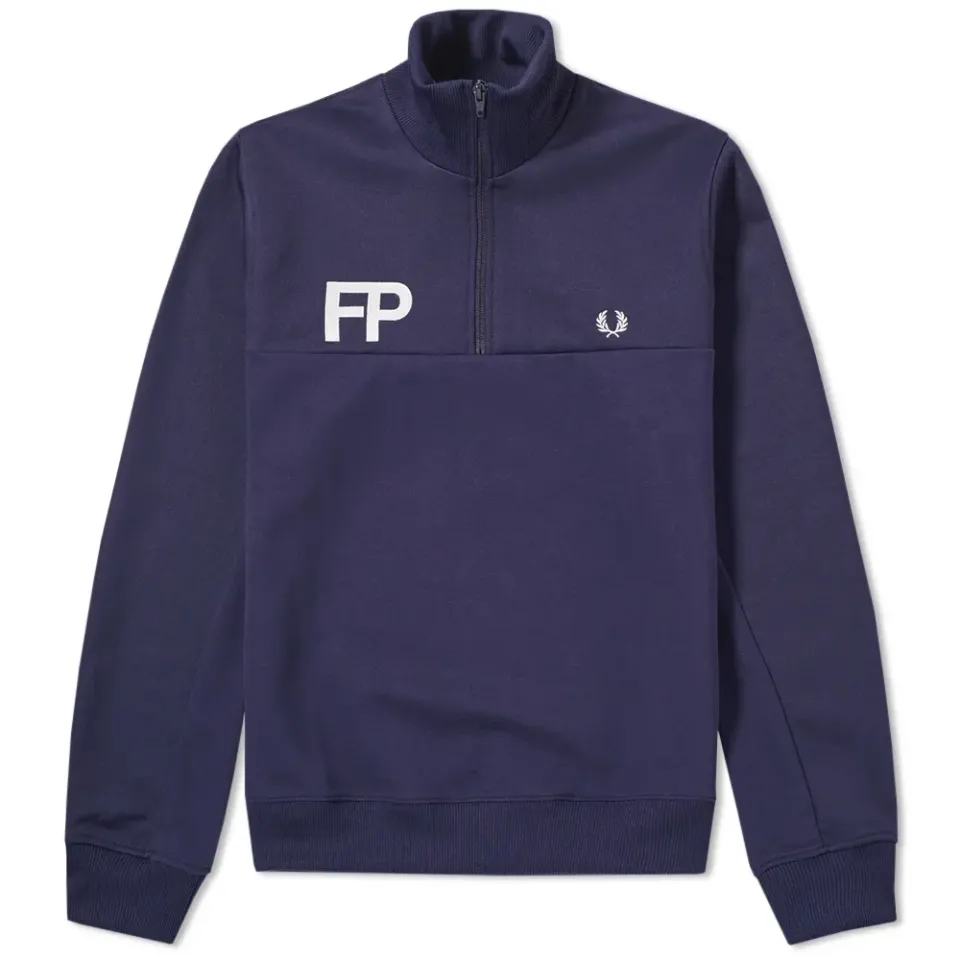Fred Perry Half Zip Logo Track Jacket