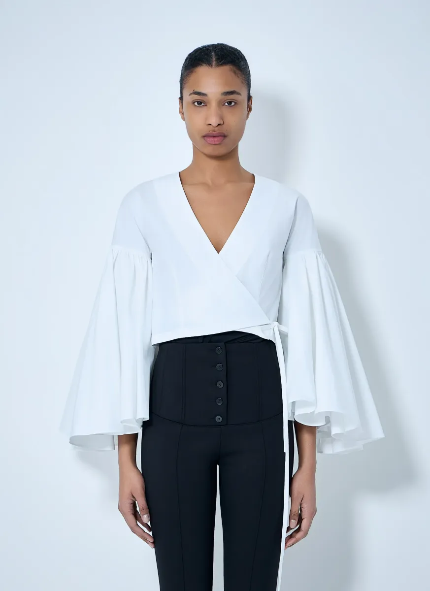 V-Neck Wrap Blouse