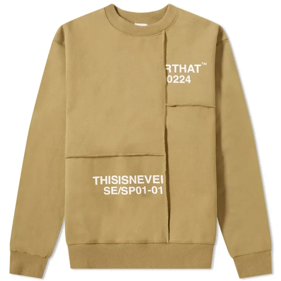 Cut & Sewn Panel Crew Sweat