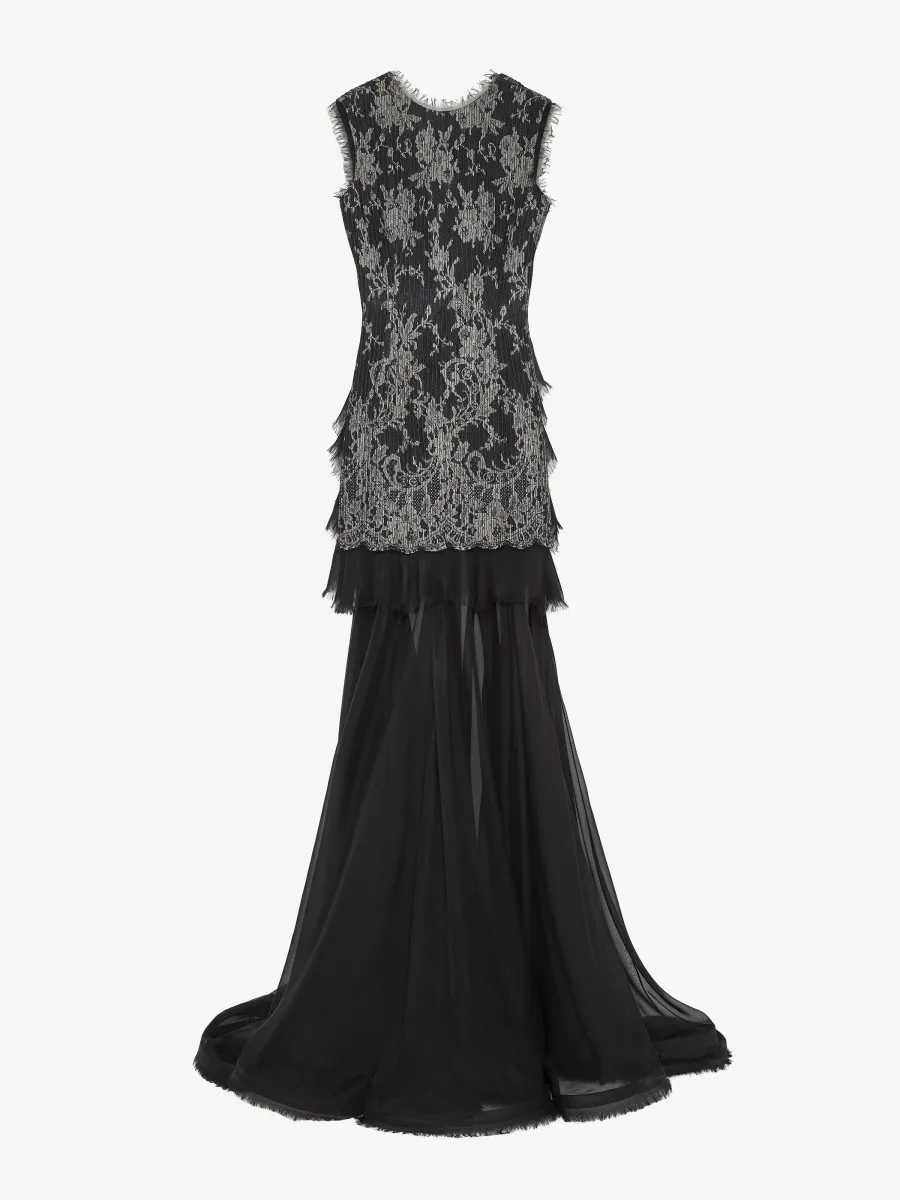 Sarabande Lace Evening Dress