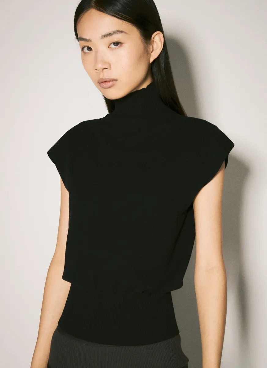 Turtleneck Knit Top