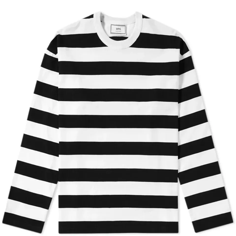 AMI Stripe Long Sleeve Tee
