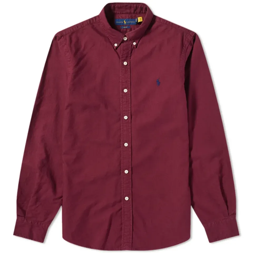 Button Down Garment Dyed Oxford Shirt
