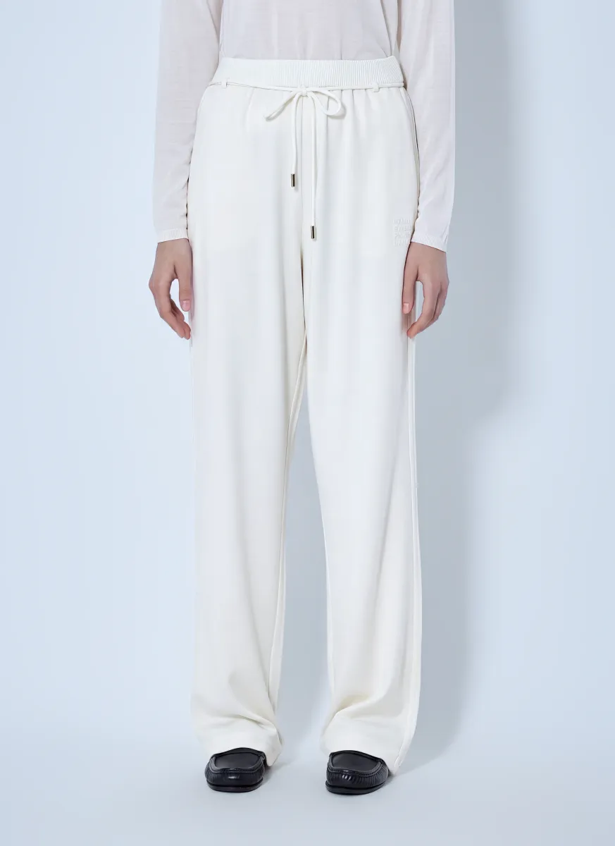 Drawstring Wide-Leg Trousers
