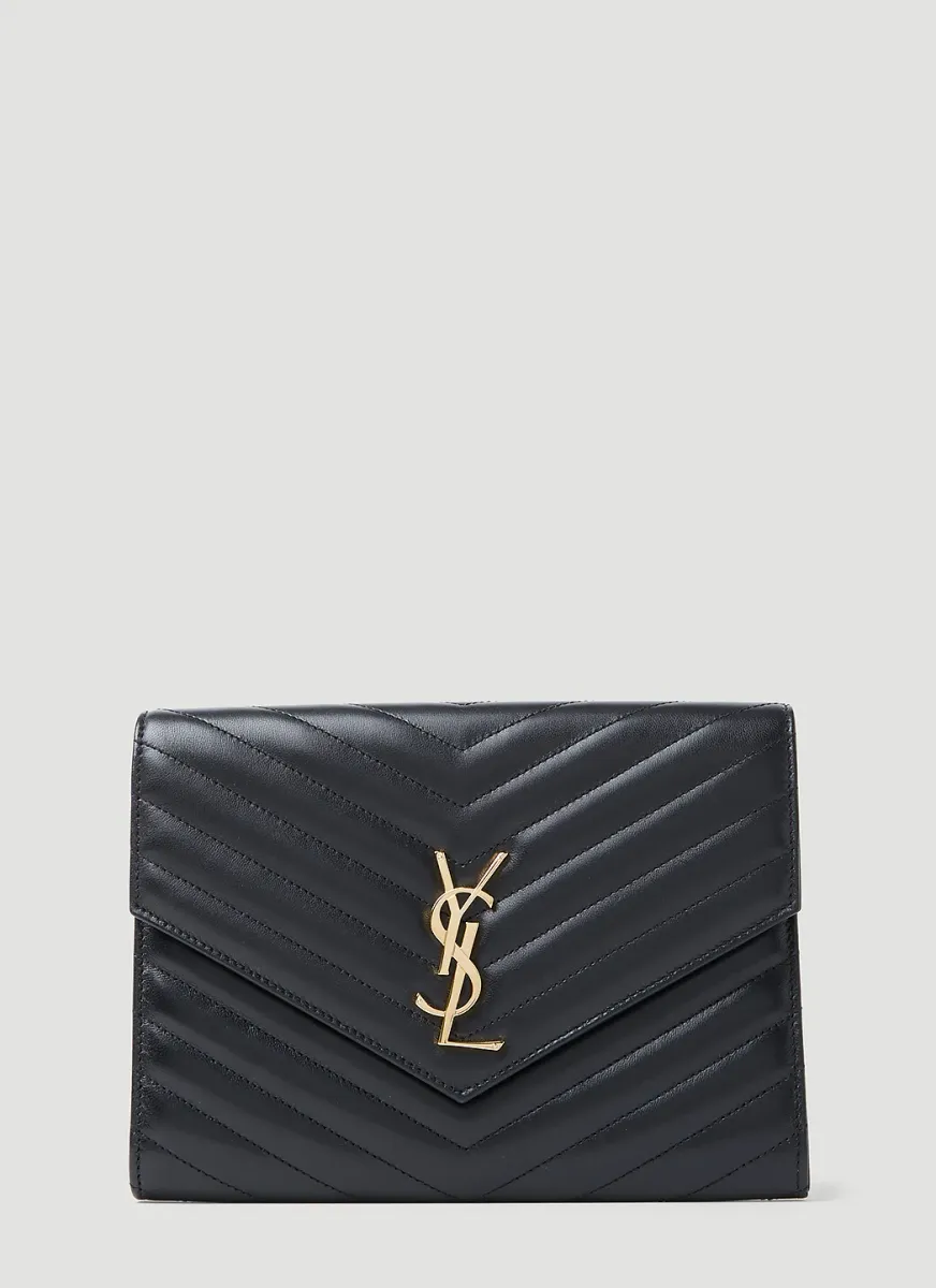 Envelope Logo Clutch