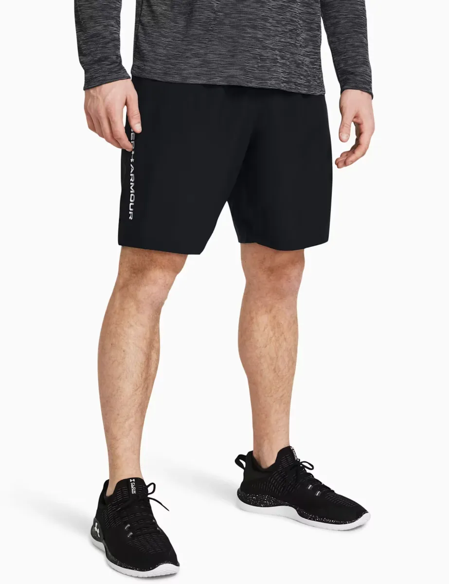 Woven Wordmark Shorts Black