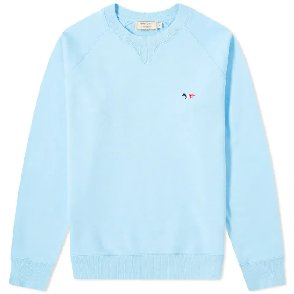 Maison Kitsuné Tricolor Fox Patch Crew Sweat