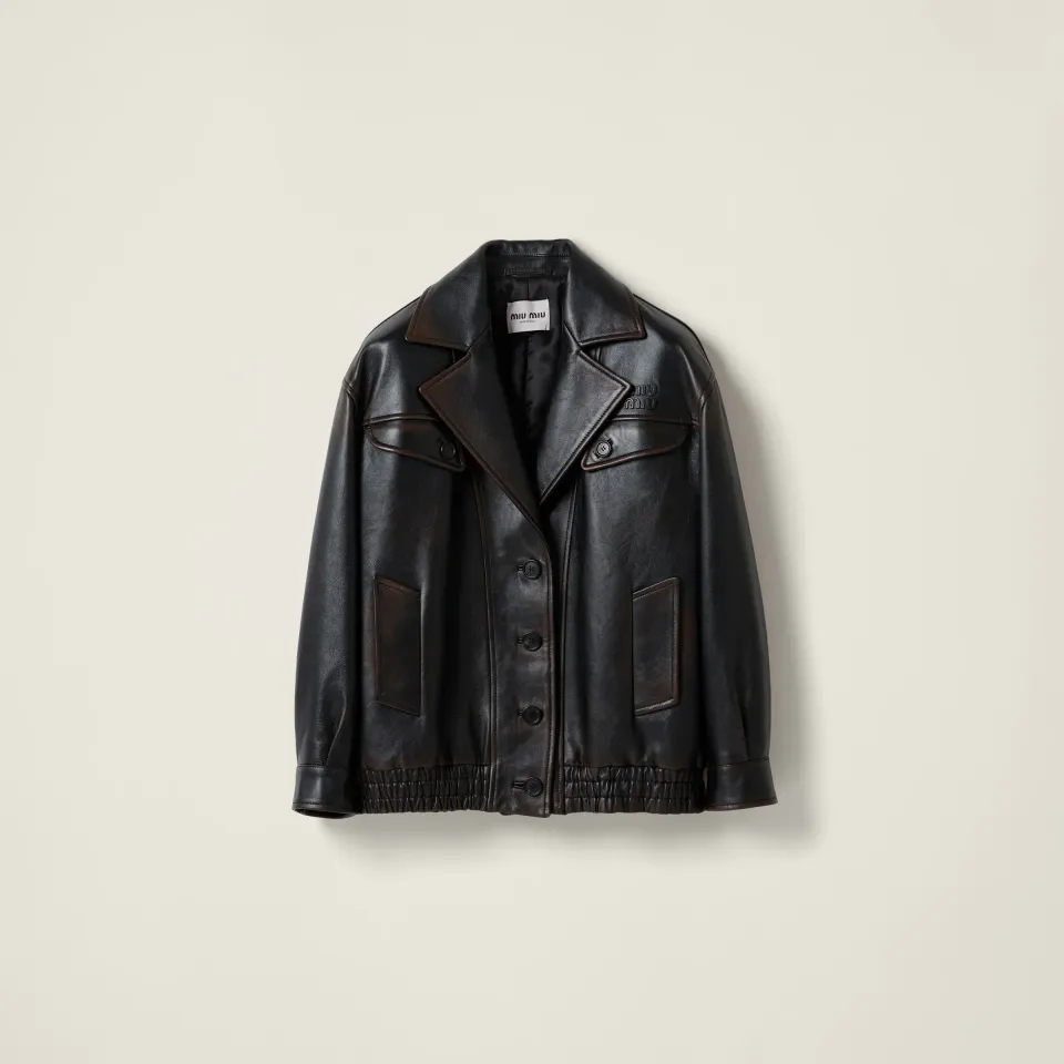 Nappa leather jacket