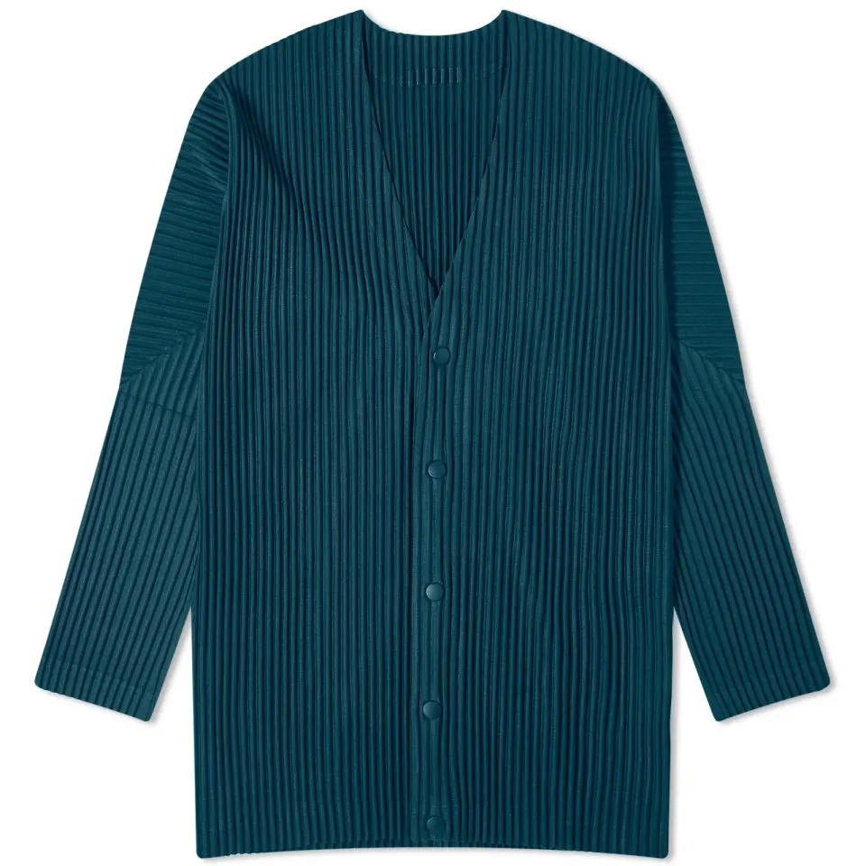 Pleated Cardigan