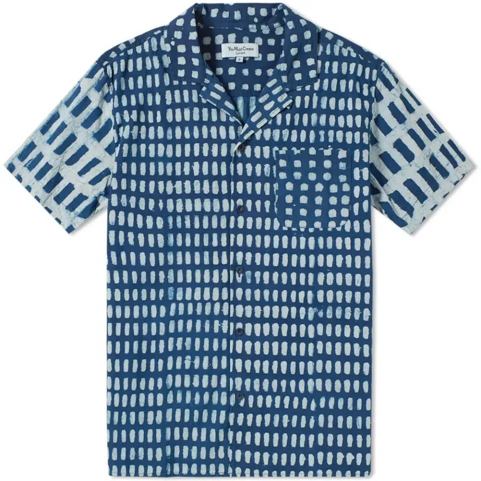 Short Sleeve Malick Dot Print Shirt