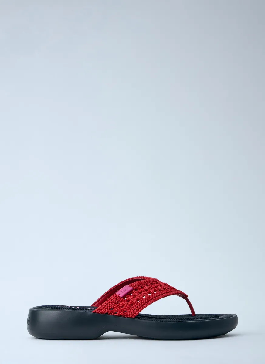 Woven Strap Poolette Sandals
