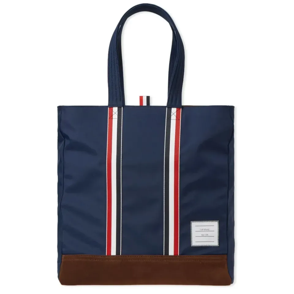 Nylon & Suede Tote Bag